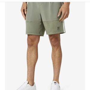 EUC FILA Tie Breaker Short Agave Green/Glacier Gray size L